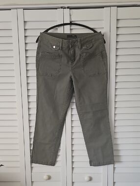 1822 Olive Green Women’s Jeans - Casual Straight Leg